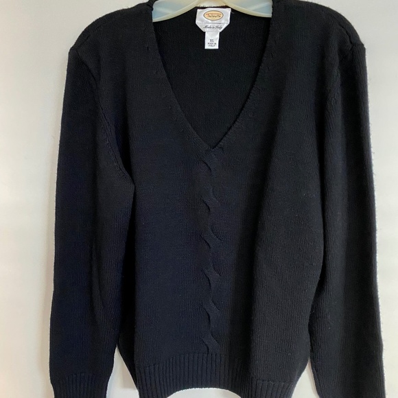 Talbot Black Cashmere & Wool Sweater - XL - Picture 2 of 4